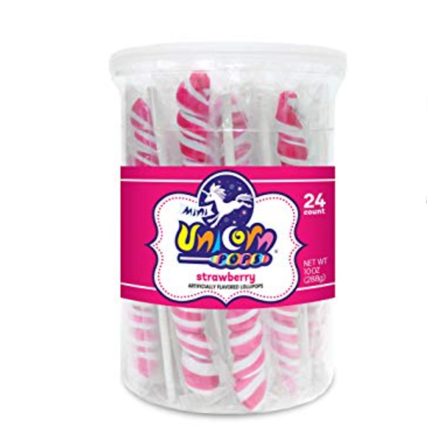 Hot Pink Mini Unicorn Lollipop, Single Lollipop