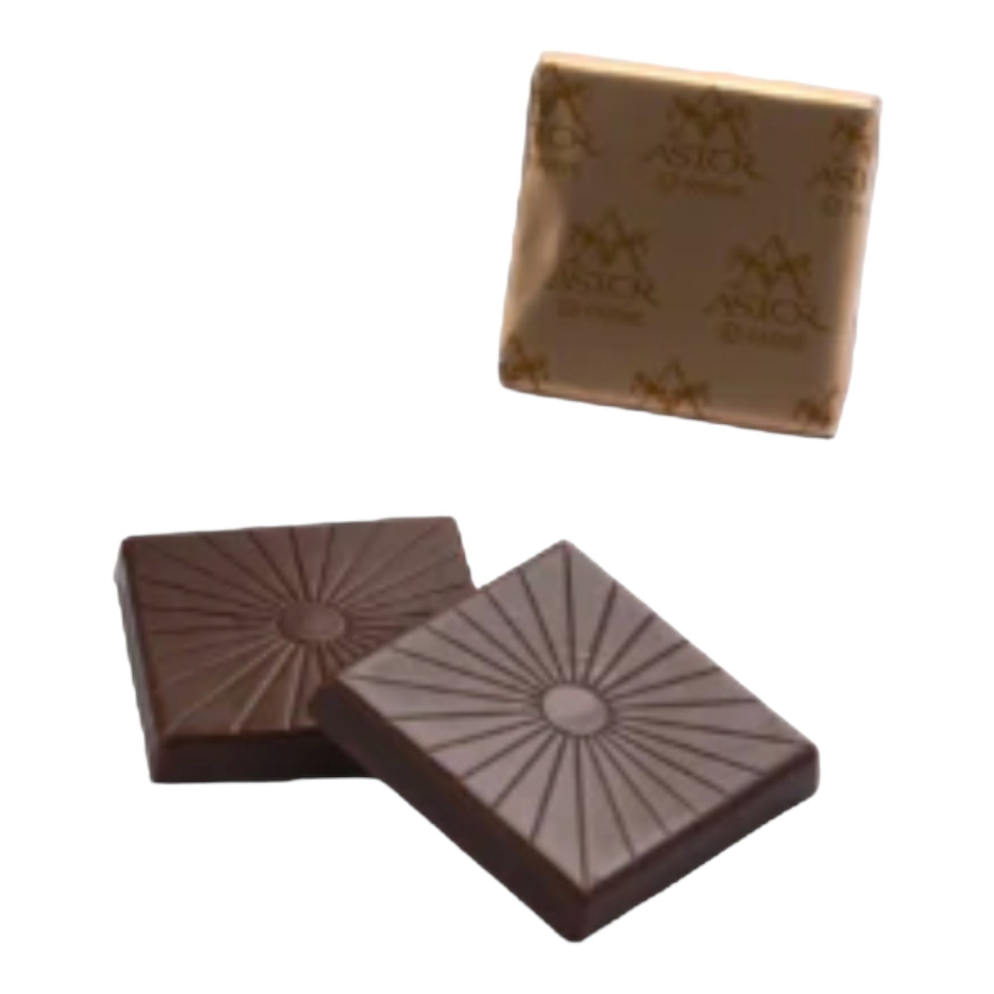 Dark Chocolate Squares, Gold or Silver